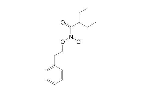 O-(2-PHENYLETHYL)-N-CHLORO-2-ETHYLBUTYROHYDROXAMATE