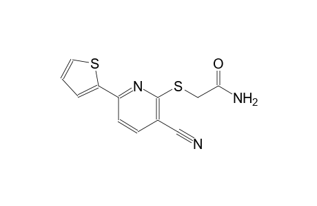 2-{[3-cyano-6-(2-thienyl)-2-pyridinyl]sulfanyl}acetamide