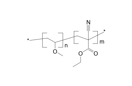 Poly(methylvinylether-alt-alphacyanoethylacrylate)