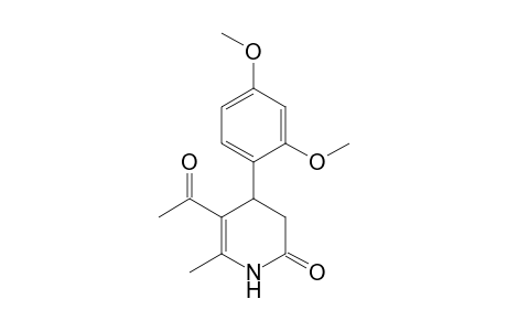 5-acetyl-4-(2,4-dimethoxyphenyl)-6-methyl-3,4-dihydropyridin-2(1H)-one