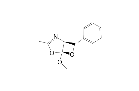 EXO-5-METHOXY-3-METHYL-7-PHENYL-4,6-DIOXA-2-AZA-BICYCLO-[3.2.O]-HEPTENE-2-ENE