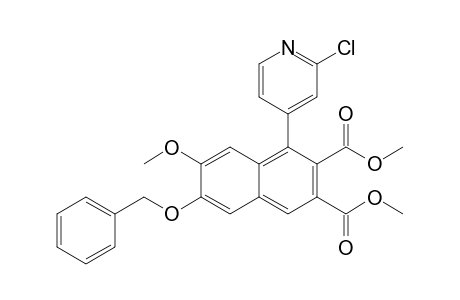1-(2-chloro-4-pyridinyl)-7-methoxy-6-phenylmethoxynaphthalene-2,3-dicarboxylic acid dimethyl ester