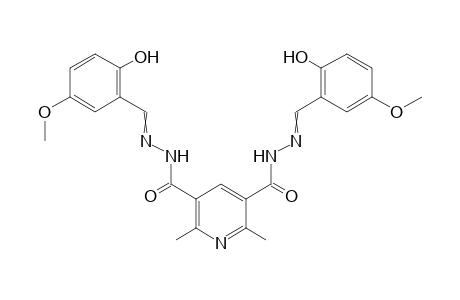 N'3,N'5-Bis[(2-hydroxy-5-methoxyphenyl)methylidene]-2,6-dimethyl-3,5-pyridinedicarboxhydrazide