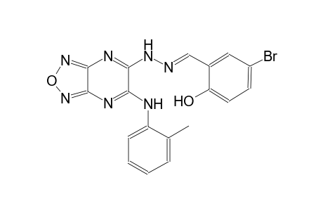 benzaldehyde, 5-bromo-2-hydroxy-, [6-[(2-methylphenyl)amino][1,2,5]oxadiazolo[3,4-b]pyrazin-5-yl]hydrazone