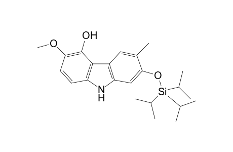 5-Hydroxy-6-methoxy-3-methyl-2-(triisopropylsilyloxy)carbazole