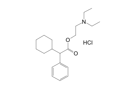 alpha-phenylcyclohexaneacetic acid, 2-(diethylamino)ethyl ester, hydrochloride
