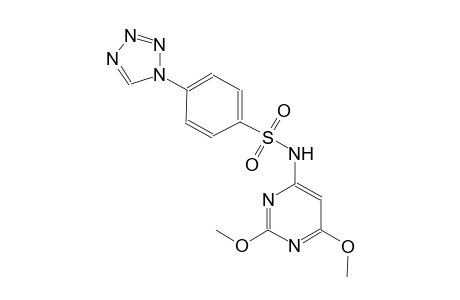 N-(2,6-dimethoxy-4-pyrimidinyl)-4-(1H-tetraazol-1-yl)benzenesulfonamide