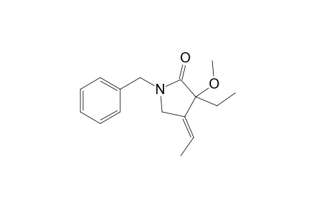 (E)-1-Benzyl-3-ethyl-4-ethylidene-3-methoxy-2-pyrrolidinone