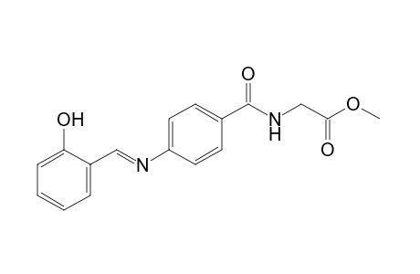 p-(salicylideneamino)hippuric acid, methyl ester