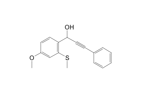 1-(4-Methoxy-2-(methylthio)phenyl)-3-phenylprop-2-yn-1-ol