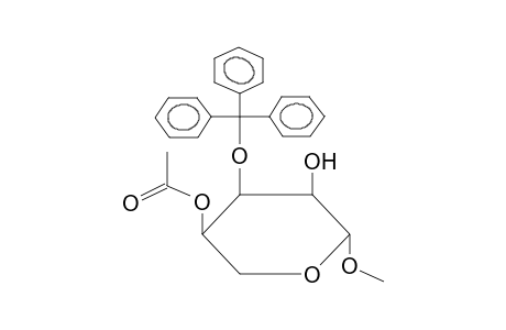 METHYL 4-O-ACETYL-3-O-TRITYL-BETA-D-RIBOPYRANOSIDE