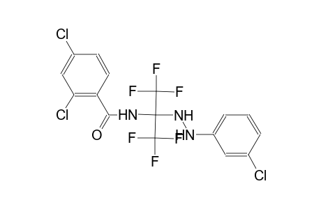 2,4-dichloro-N-[1-[2-(3-chlorophenyl)hydrazino]-2,2,2-trifluoro-1-(trifluoromethyl)ethyl]benzamide