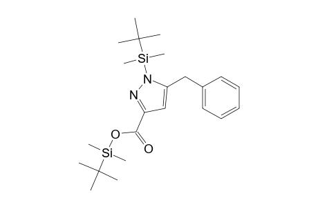 5-(Phenylmethyl)-1H-pyrazole-3-carboxylic acid, N-(tert-butyldimethylsilyl)-, tert-butyldimethylsilyl ester