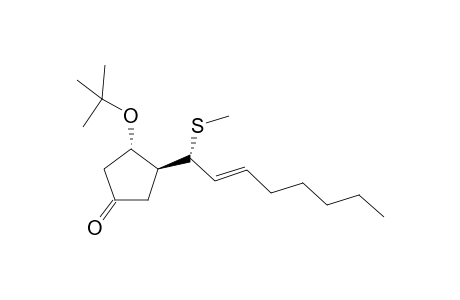 (1'R(*),2'E,3S(*),4S(*))-3-t-butoxy-4-[1'-(methylthio)oct-2'-enyl]cyclopentanone