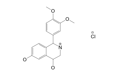 4,6-DIHYDROXY-1-(3',4'-DIMETHOXY-PHENYL)-TETRAHYDRO-ISOQUINOLINIUM-CHLORIDE