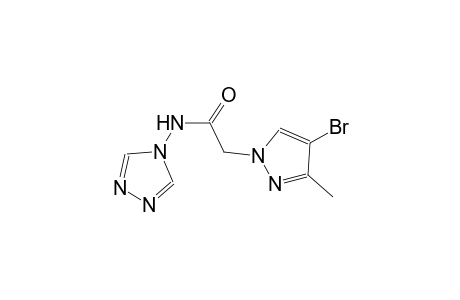 2-(4-bromo-3-methyl-1H-pyrazol-1-yl)-N-(4H-1,2,4-triazol-4-yl)acetamide