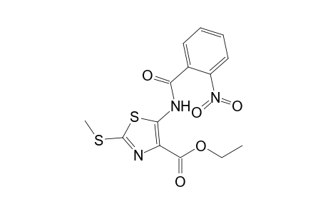 2-(methylthio)-5-[(2-nitrobenzoyl)amino]thiazole-4-carboxylic acid ethyl ester