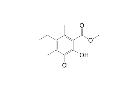 Methyl 3-chloro-2-hydroxy-5-ethyl-4,6-dimethylbenzoate