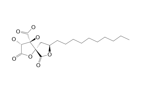 CINATRIN-B;1,2,3,5-TETRAHYDROXYPENTADECANE-1,2,3-TRICARBOXYLIC-ACID-(1->3)-GAMMA-LACTONE-(3->5)-GAMMA-LACTONE