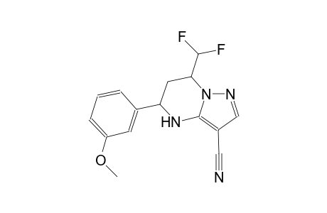 7-(difluoromethyl)-5-(3-methoxyphenyl)-4,5,6,7-tetrahydropyrazolo[1,5-a]pyrimidine-3-carbonitrile