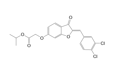 acetic acid, [[(2Z)-2-[(3,4-dichlorophenyl)methylene]-2,3-dihydro-3-oxobenzofuranyl]oxy]-, 1-methylethyl ester