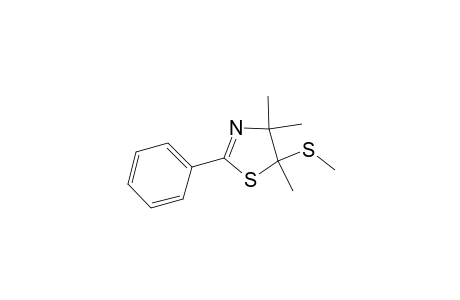 Thiazole, 4,5-dihydro-4,4,5-trimethyl-5-(methylthio)-2-phenyl-