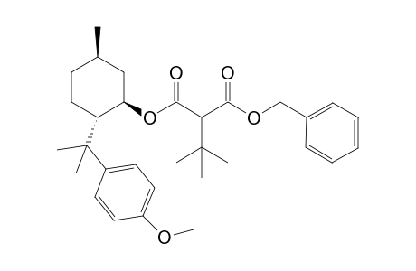 1-Benzyl 3-{(1R,2S,5R)-2-[2-(4-methoxyphenyl)propan-2-yl)]-5-methylcyclohexyl} (2'R/S)-2'-(tert-butyl)malonate