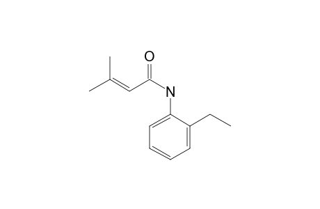 but-2-Enoic acid, amide, 3-methyl-N-(2-ethylphenyl)-