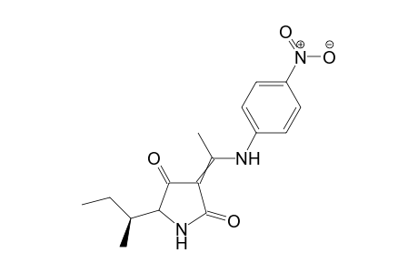 (5RS,6S)-5-sec-Butyl-3-[1-(4-nitrophenyl)amino]ethylidene-1H-pyrrolidine-2,4-dione