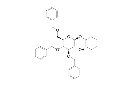 Cyclohexyl 3,4,6-tri-O-benzyl-.beta.,D-glucopyranoside
