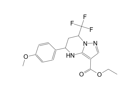 ethyl 5-(4-methoxyphenyl)-7-(trifluoromethyl)-4,5,6,7-tetrahydropyrazolo[1,5-a]pyrimidine-3-carboxylate