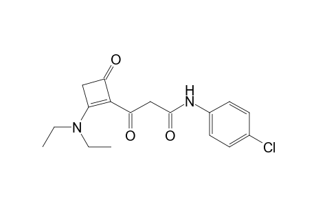 1-Cyclobutene-1-propanamide, N-(4-chlorophenyl)-2-(diethylamino)-.beta.,4-dioxo-