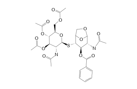 2-ACETAMIDO-4-S-(2-ACETAMIDO-3,4,6-TRI-O-ACETYL-2-DEOXY-BETA-D-GLUCOPYRANOSYL)-1,6-ANHYDRO-3-O-BENZOYL-2-DEOXY-4-THIO-BETA-D-GLUCOPYRANOSE