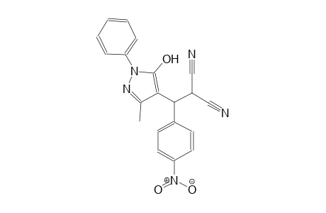 2-[(5-hydroxy-3-methyl-1-phenyl-1H-pyrazol-4-yl)(4-nitrophenyl)methyl]malononitrile
