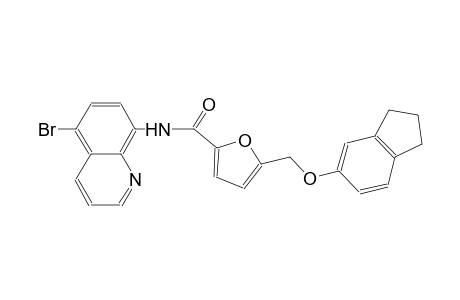 N-(5-bromo-8-quinolinyl)-5-[(2,3-dihydro-1H-inden-5-yloxy)methyl]-2-furamide