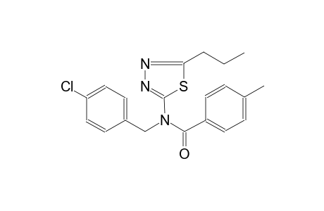 N-(4-Chloro-benzyl)-4-methyl-N-(5-propyl-[1,3,4]thiadiazol-2-yl)-benzamide