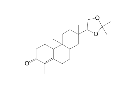 3-Oxo-18-nor-ent-ros-4-ene 15.beta.,16-acetonide