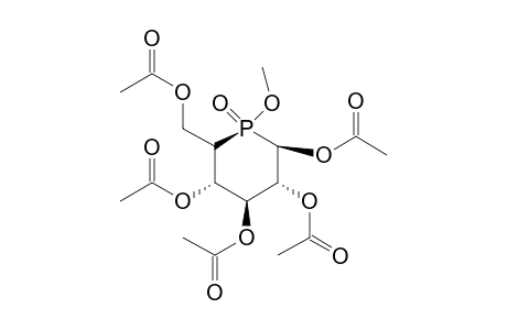 1,2,3,4,6-penta-O-acetyl-5-deoxy-[(S)-Methoxyphosphinyl]-.beta.-D-glucopyranose