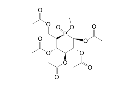 1,2,3,4,6-penta-O-acetyl-5-deoxy-[(S)-Methoxyphosphinyl]-.beta.-D-glucopyranose