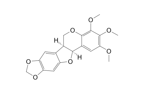 (-)-2,3,4-TRIMETHOXY-8,9-METHYLENEDIOXYPTEROCARPAN