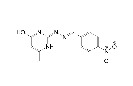 (1E)-1-(4-nitrophenyl)ethanone [(2E)-4-hydroxy-6-methylpyrimidinylidene]hydrazone