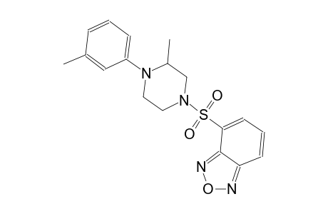2,1,3-benzoxadiazole, 4-[[3-methyl-4-(3-methylphenyl)-1-piperazinyl]sulfonyl]-