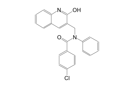 4-chloro-N-[(2-hydroxy-3-quinolinyl)methyl]-N-phenylbenzamide