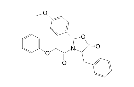 (2S,3S)-4-Benzyl-2-(4'-methoxyphenyl)-N-phenoxyacetyl-1,3-oxazolidin-5-one