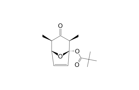 1-TERT.-BUTYLCARBONYLOXY-2,4-DIMETHYL-8-OXABICYCLO-[3.2.1]-OCT-6-EN-3-ONE