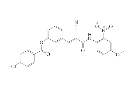 3-[(1E)-2-cyano-3-(4-methoxy-2-nitroanilino)-3-oxo-1-propenyl]phenyl 4-chlorobenzoate
