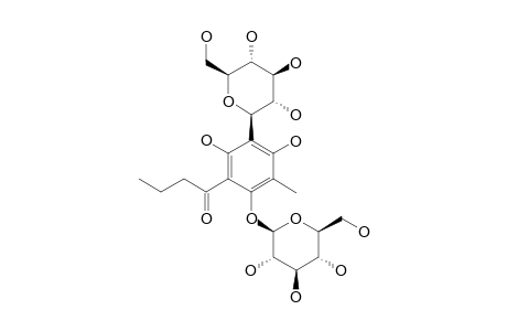 DRYOPTEROSIDE;1-BUTANOYL-3-C-BETA-D-GLUCOPYRANOSYL-5-METHYL-PHLOROGLUCINYL-6-O-BETA-D-GLUCOPYRANOSIDE