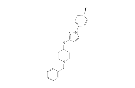 N-[1-(4-FLUOROPHENYL)-PYRAZOL-3-YL]-N-(1-BENZYL-4-PIPERIDYL)-AMINE