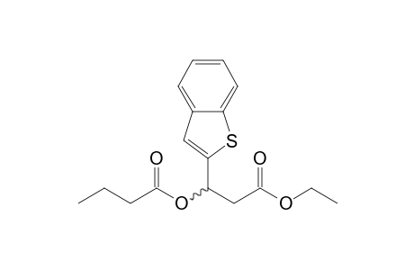 2-(Ethoxycarbonyl)-1-(benzo[b]thiophen-2-yl)-ethyl butyrate