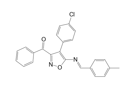 [4-(4-chlorophenyl)-5-[(E)-(4-methylbenzylidene)amino]isoxazol-3-yl]-phenyl-methanone